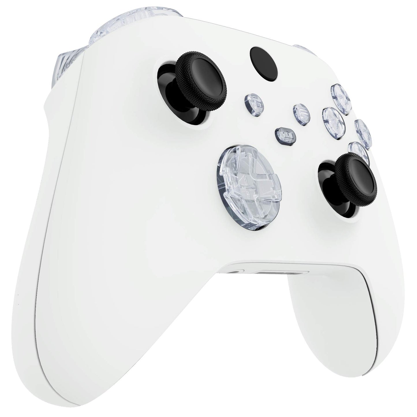 eXtremeRate Klar Ersättningsknappar för Xbox Series S för Xbox Series X Controller, LB RB LT RT Bumpers Triggers Dpad ABXY Start Back Sync Share Keys för Xbox Series X/S Controller