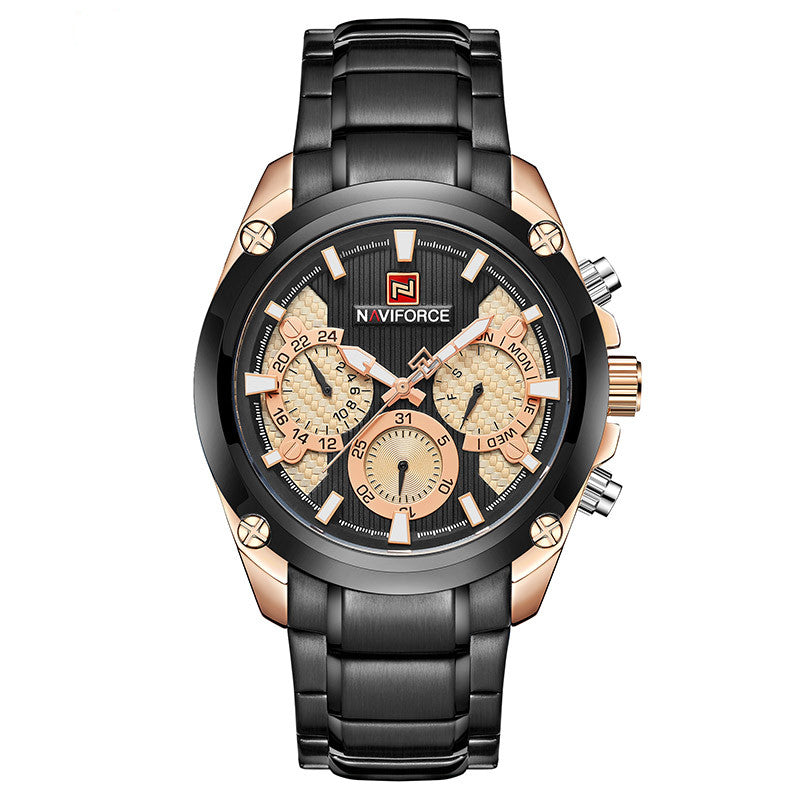 Waterproof quartz watch