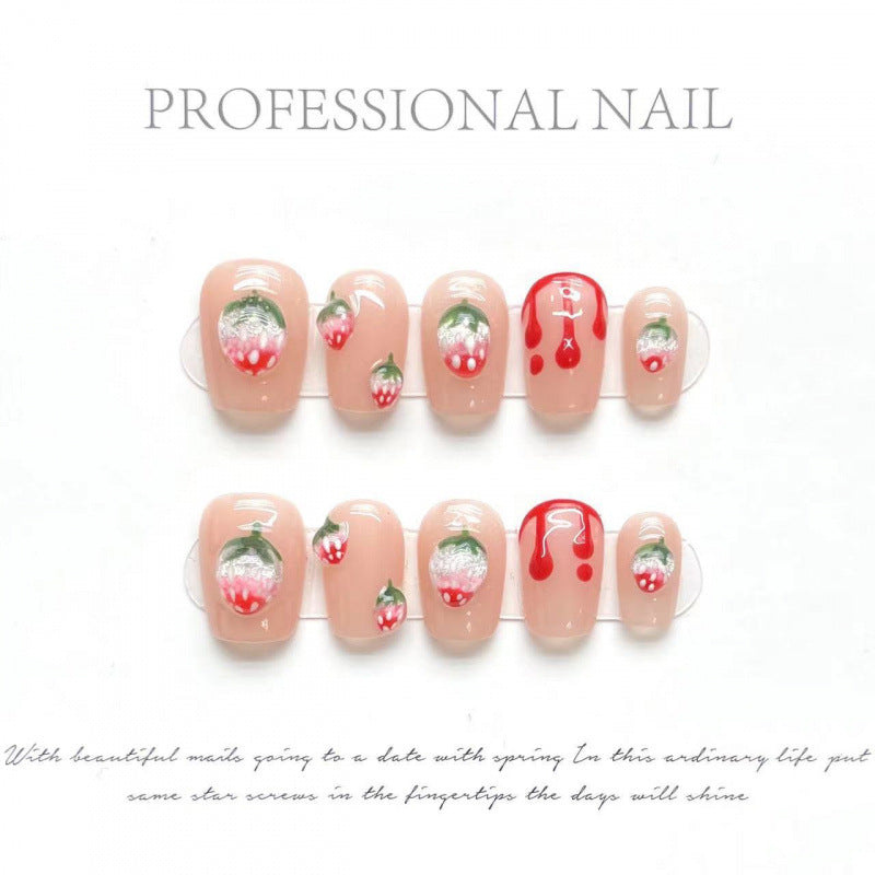 Nail Art Spring Little Flowers Summer Vibe Wearable Fake Nails