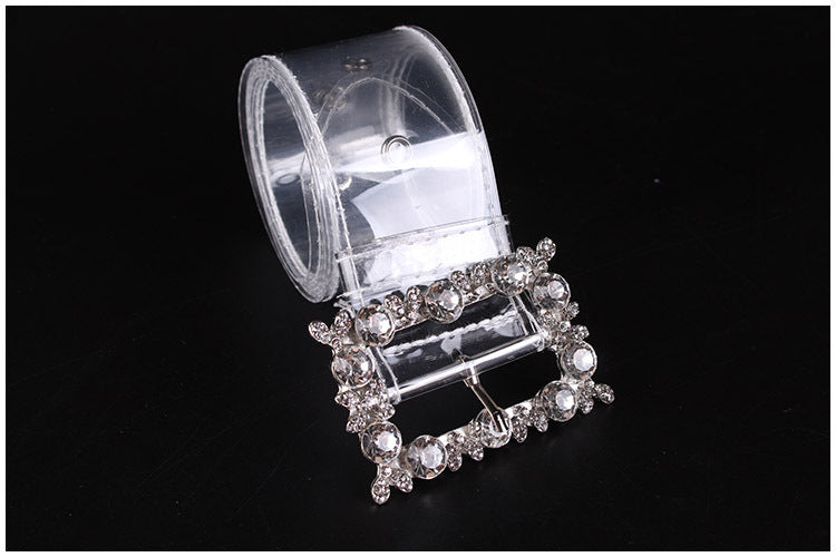 Decorative ladies belt rhinestone shirt girdle