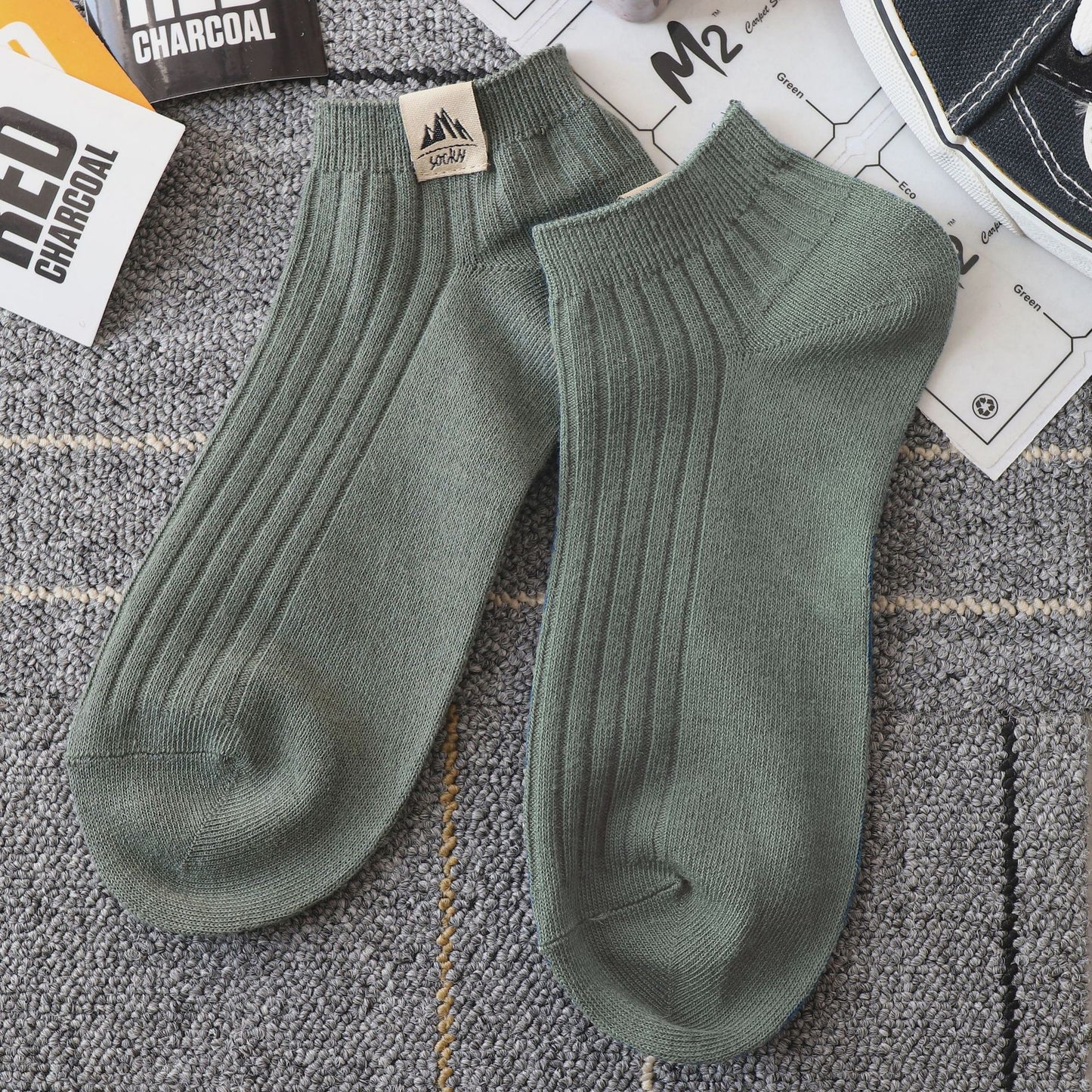 Mens Autumn Winter Thermal Cotton Breathable Socks With Odor-Resistant Properties
