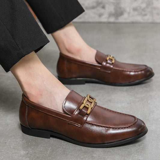 Men's British-style Business Formal Casual Leather Shoes