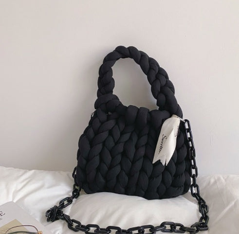 Woven Bag Diy Material Homemade Iceland Wool Hand Carry Messenger