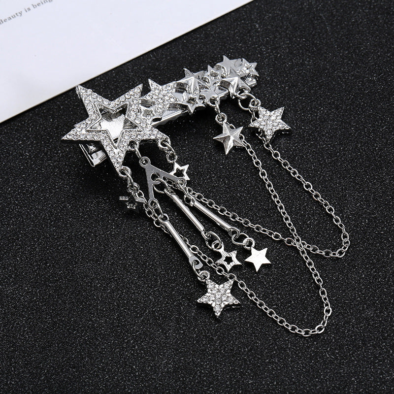 Women's Fashion Pentagram Tassel Hairpin