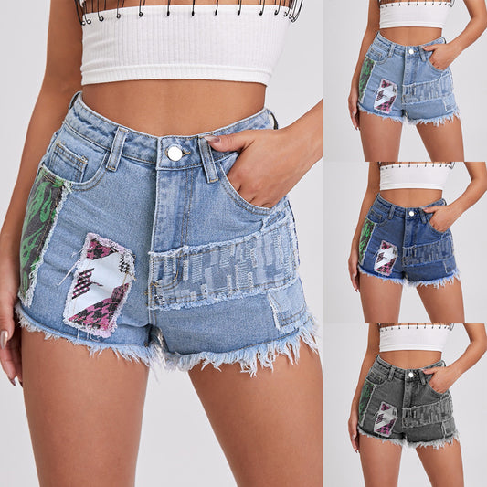 Mid-rise Denim Shorts For Women Casual And Versatile