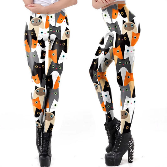 Stylish Sporty Casual Womens Slim-fit Leggings