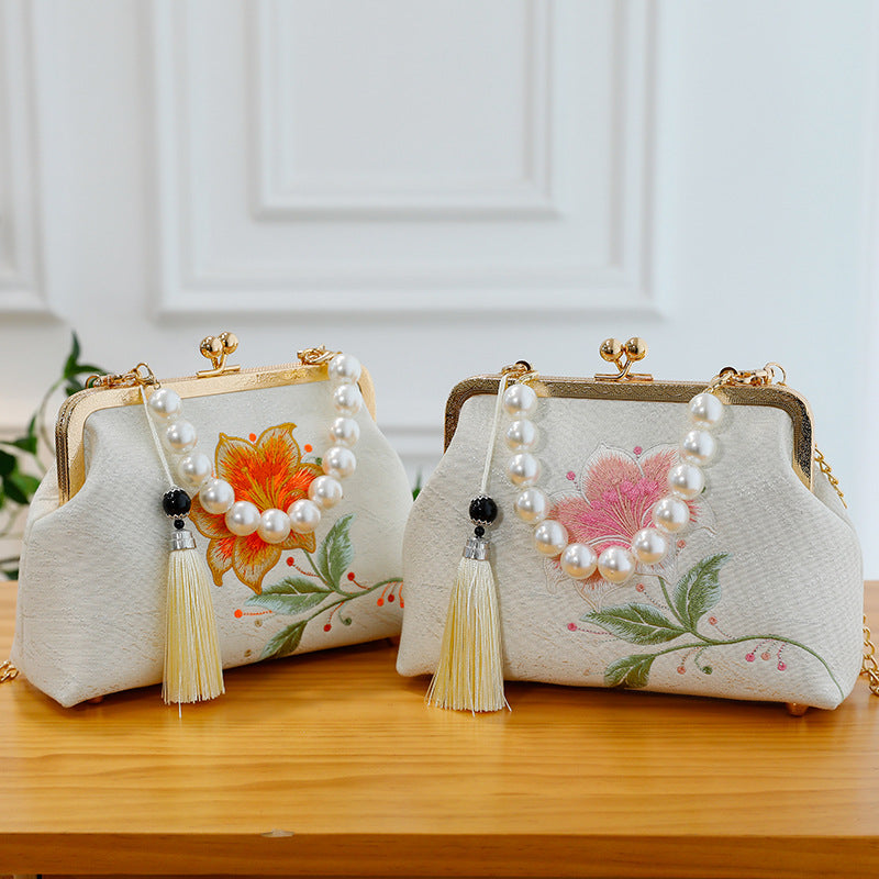 Ethnic-style Embroidered Handbag Shoulder Bag And Crossbody