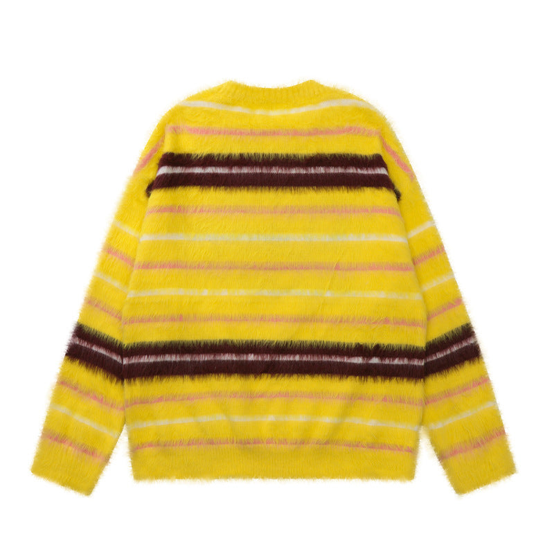 Idle Style Color Matching Sweater Men And Women