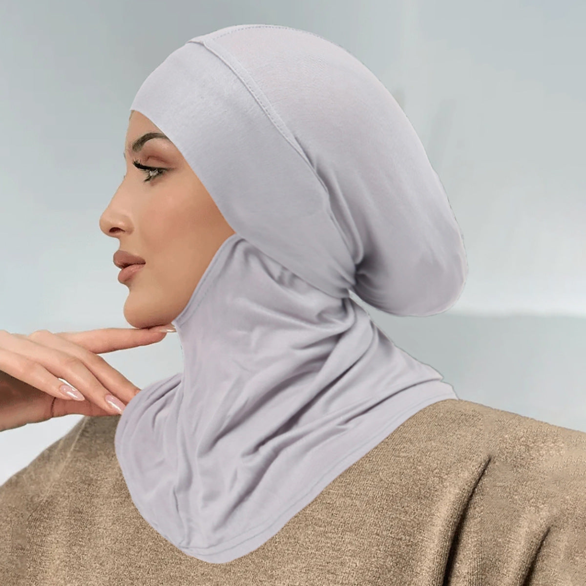 Solid Color Back Bandage Tam-o'-shanter Women's Soft Head-wrapping Hat