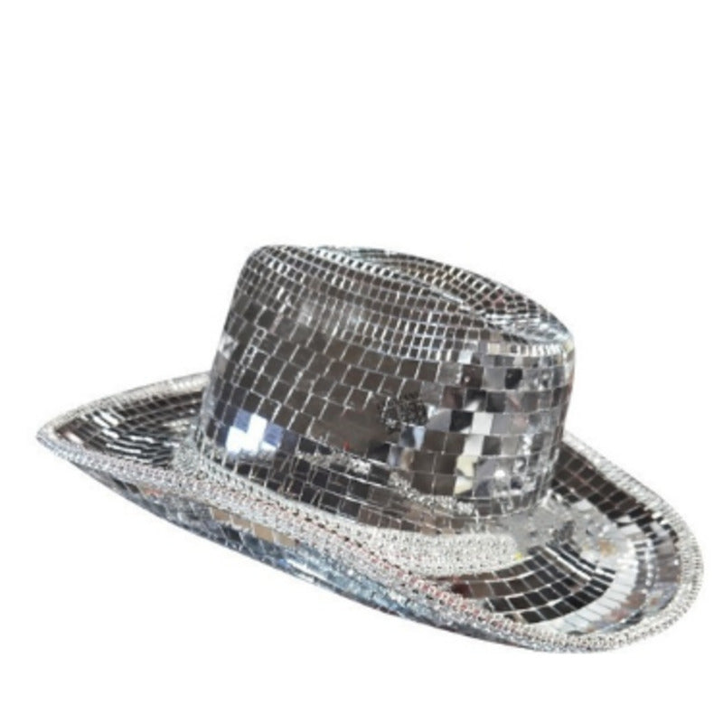 Ladies' Party Decorative Glass Sequin Hat