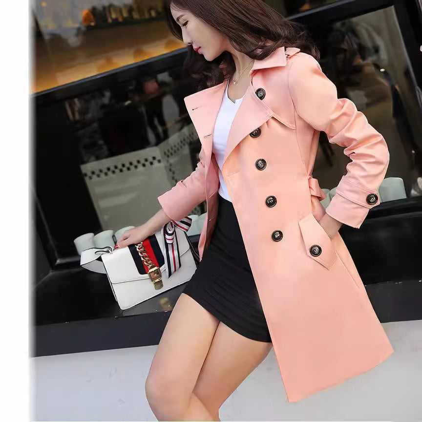 Damemode Trenchcoat Mellemlang frakke