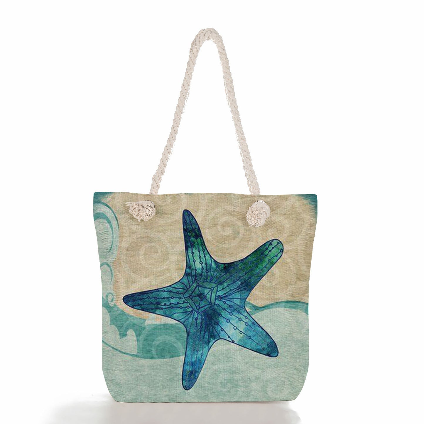 Women's Fashion Print Thick Rope Handbag