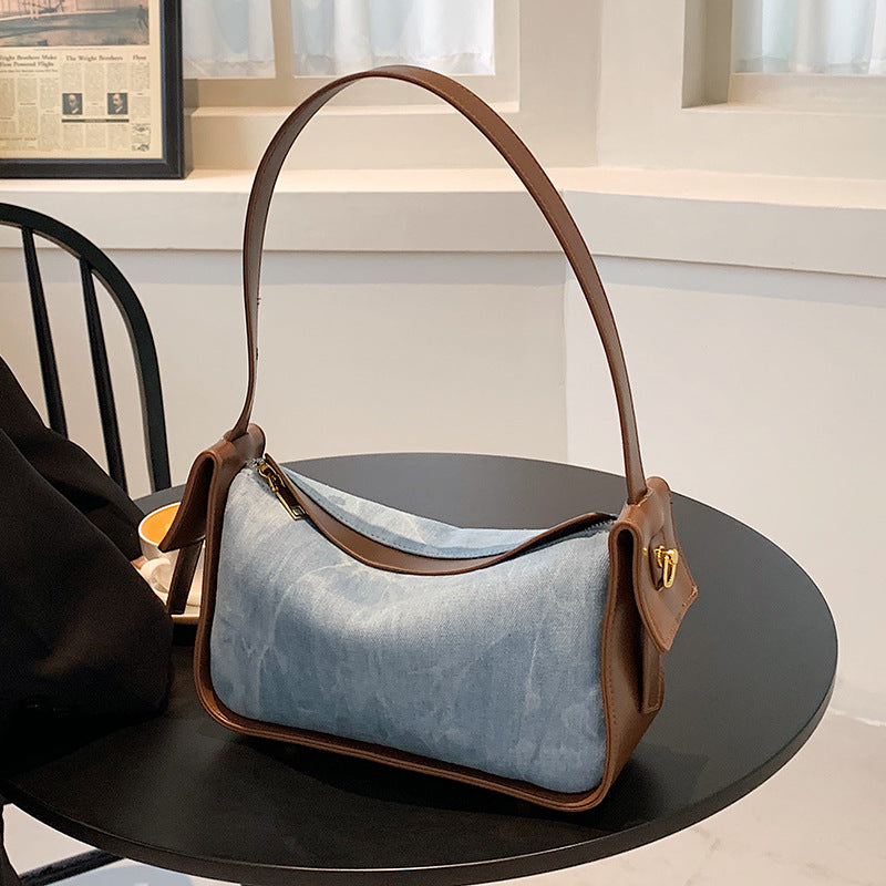 High-quality Textured Large-capacity Women's Messenger Bag