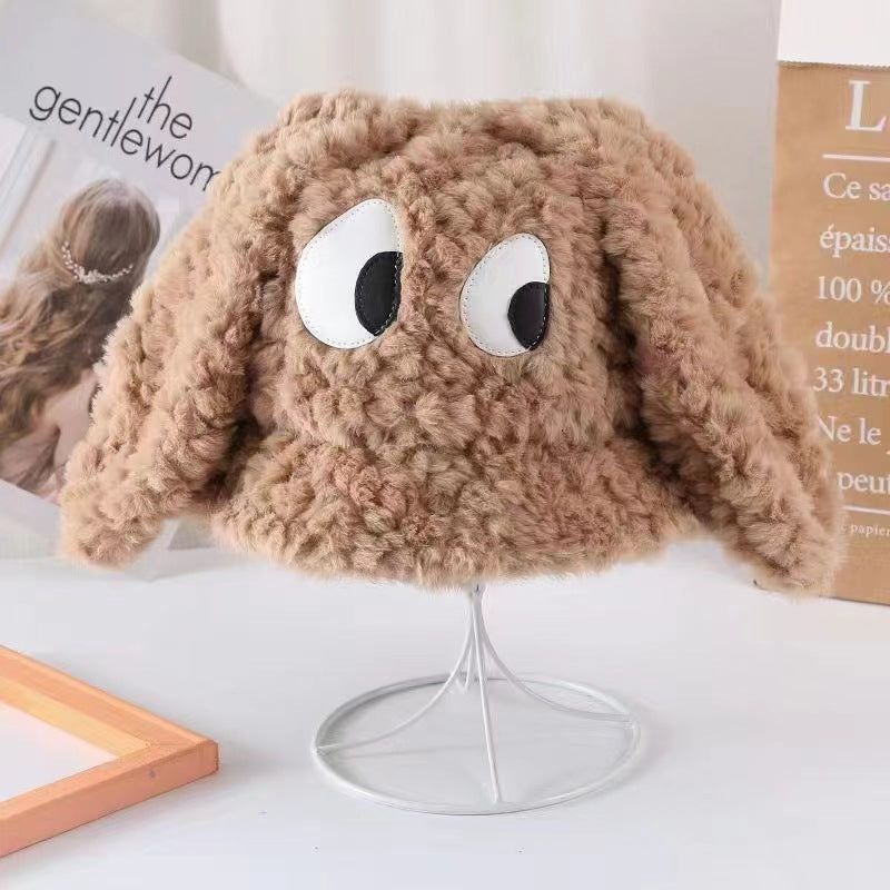 Cute Long Ears Cartoon Pullover Cute Rabbit Plush Hat