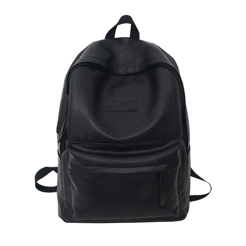 Solid Color Large Capacity Student Backpack