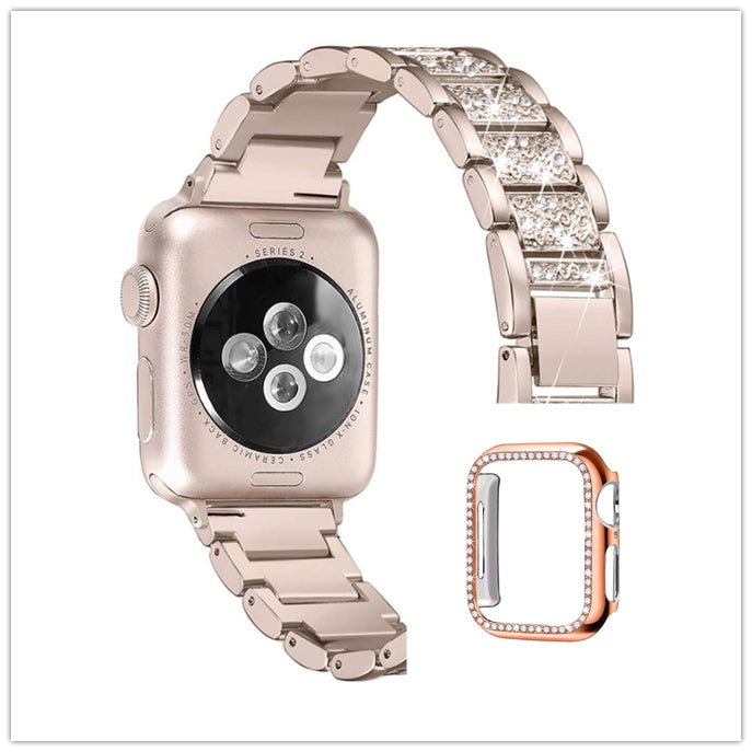 Applicable to  smart watch band with diamond
