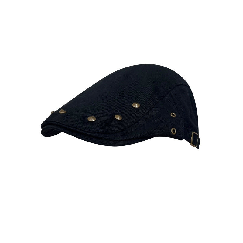 Retro Rivet Advance Hats Women's Spring And Summer Thin