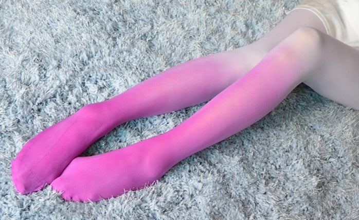 Velvet 120D leggings anti-hook stockings Gradient color pantyhose socks