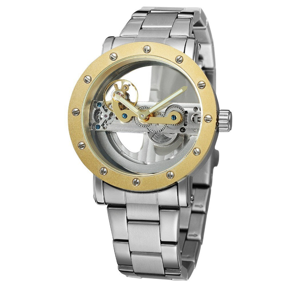 Fashion Double-Sided Hollow Men's Mechanical Watch