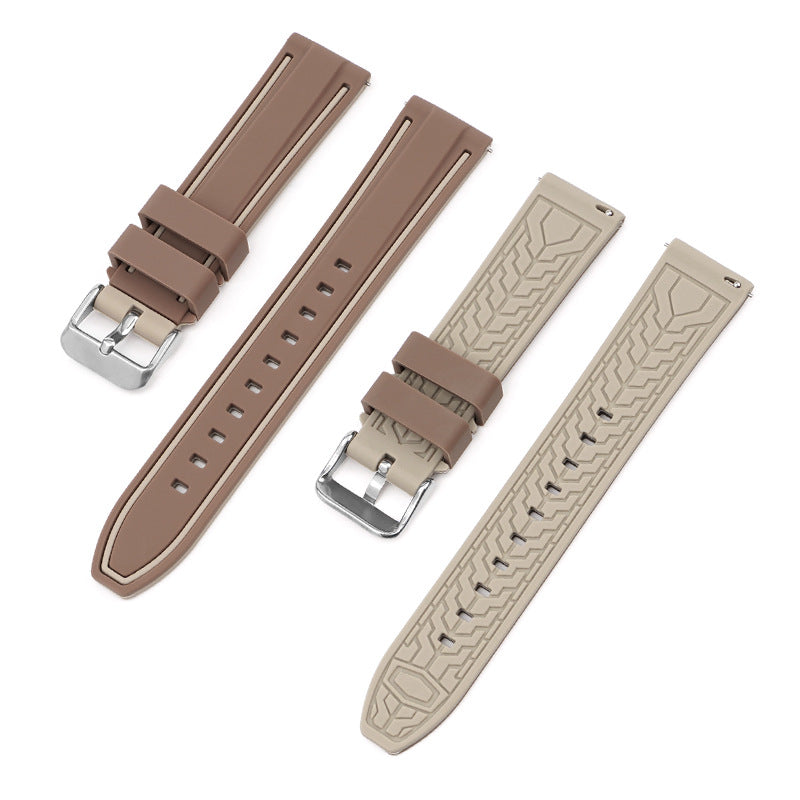 match 20mm Mercury Moon Two-color Silicone Strap