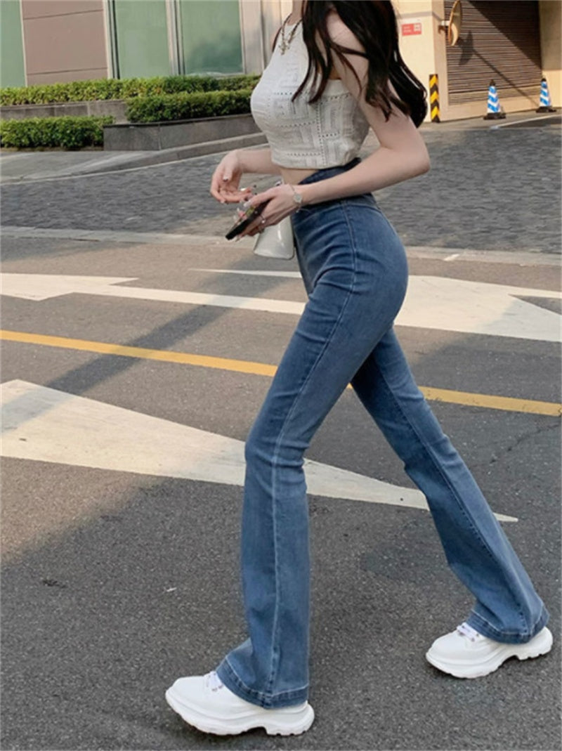 High Waist Hip Raise Slim Fit Women's Jeans