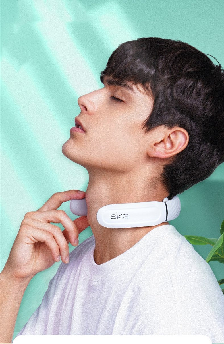 Cervical spine massage instrument multi-function button