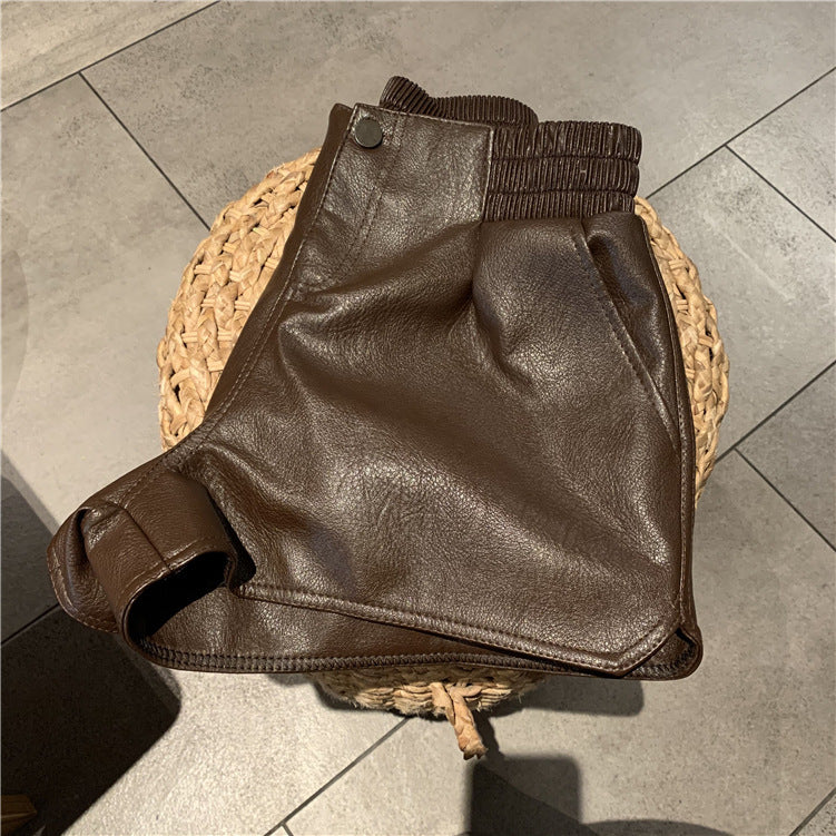 Outer Wear Pu Leather Hot Girl Boots Pants