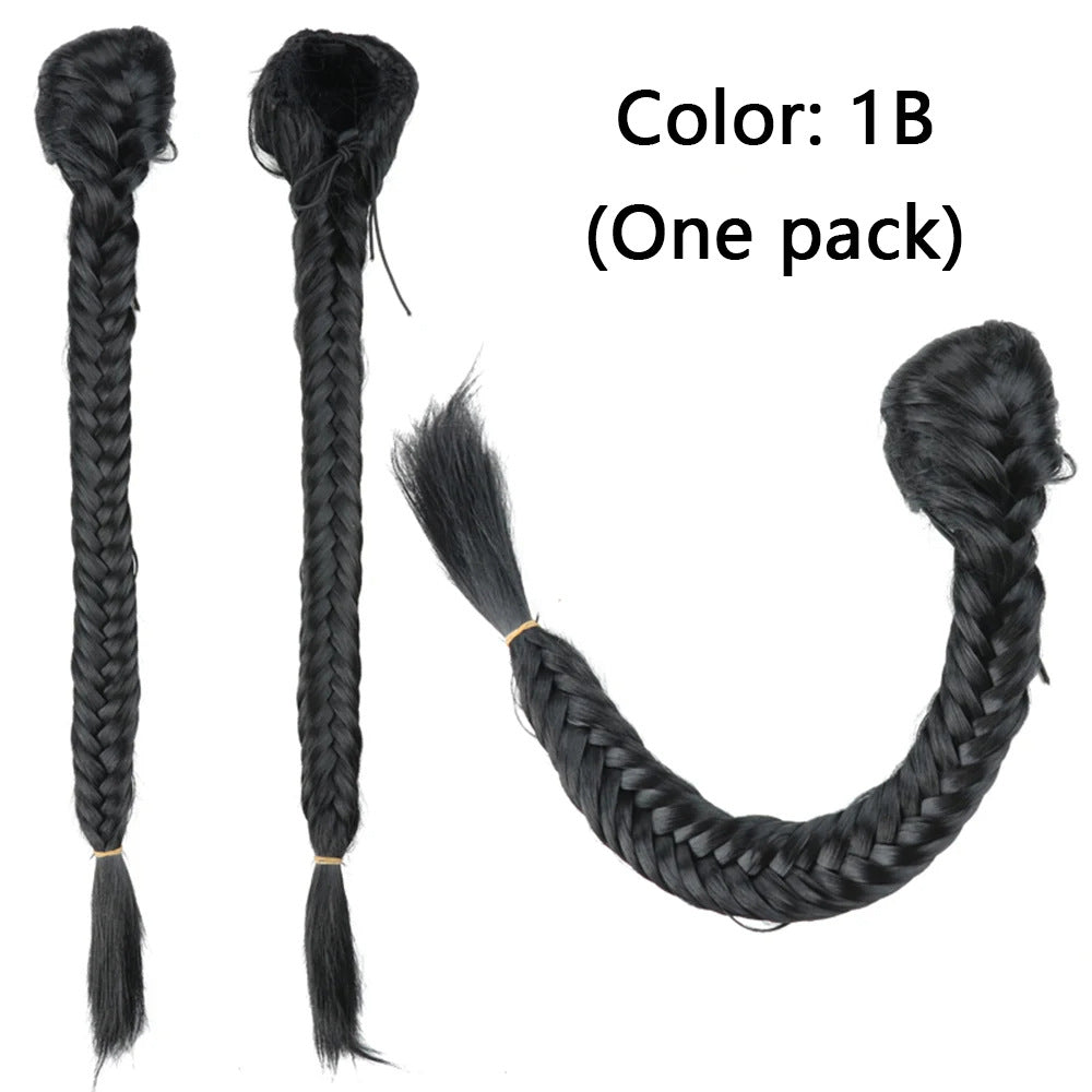 Synthetic Braided Fishtail Horse Tail Women's Wig