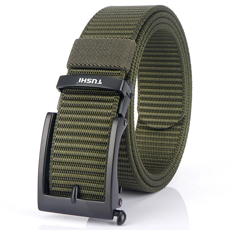 Men's Casual Fashion Automatic Buckle Canvas Belt