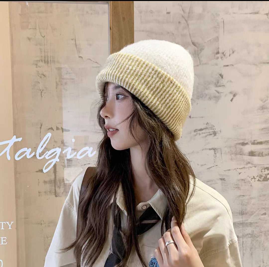 Color Knitted Hat Children Keep Warm In Autumn And Winter