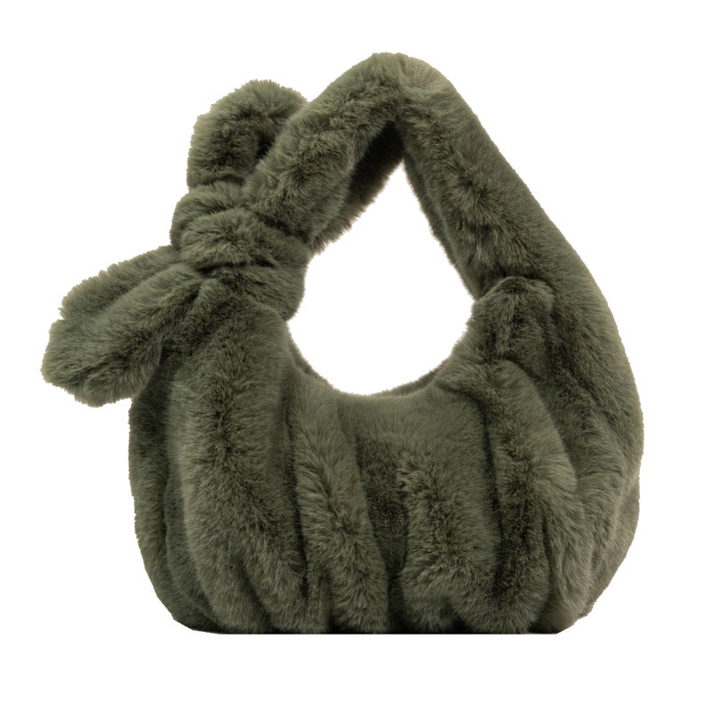 Bow Ruffled Cloud Plush Bag