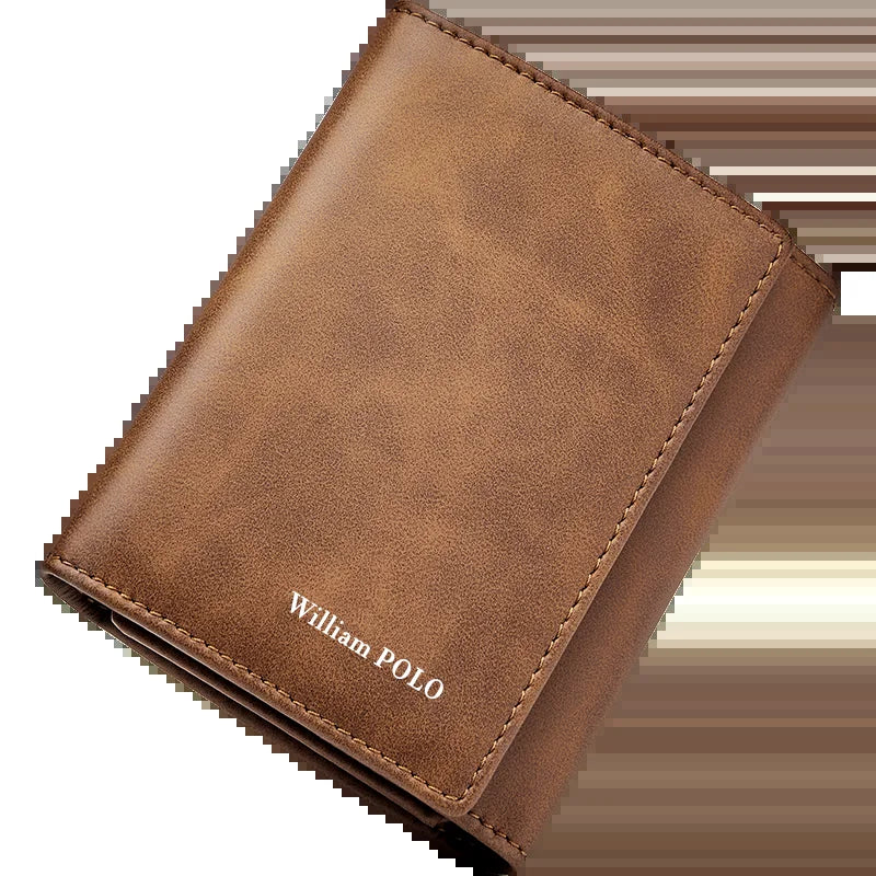 Wallet Men'S Short Multi-Functional Wallet Driver'S License Youth Coin Wallet Card Bag Casual Blue