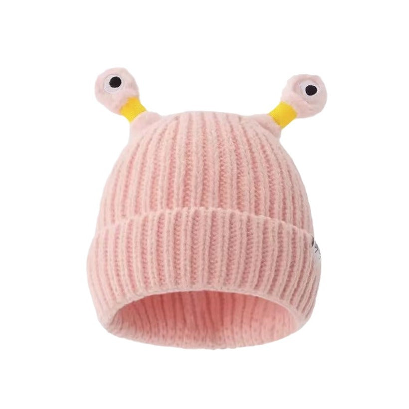 Cute Luminous Autumn And Winter Warm Ear Protection Wool Korean Cartoon Fashion All-matching Knitted Hat