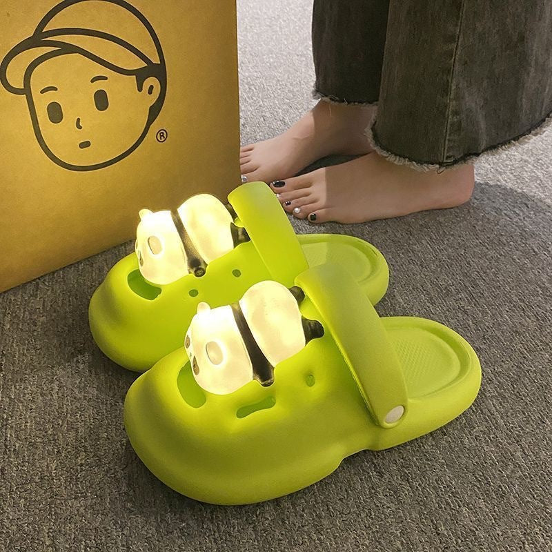 Internet Popular Summer Luminous Hole Shoes For Women