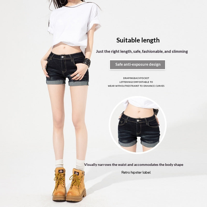 Women's High-Waisted Slim-Fit Thin Denim Jeans