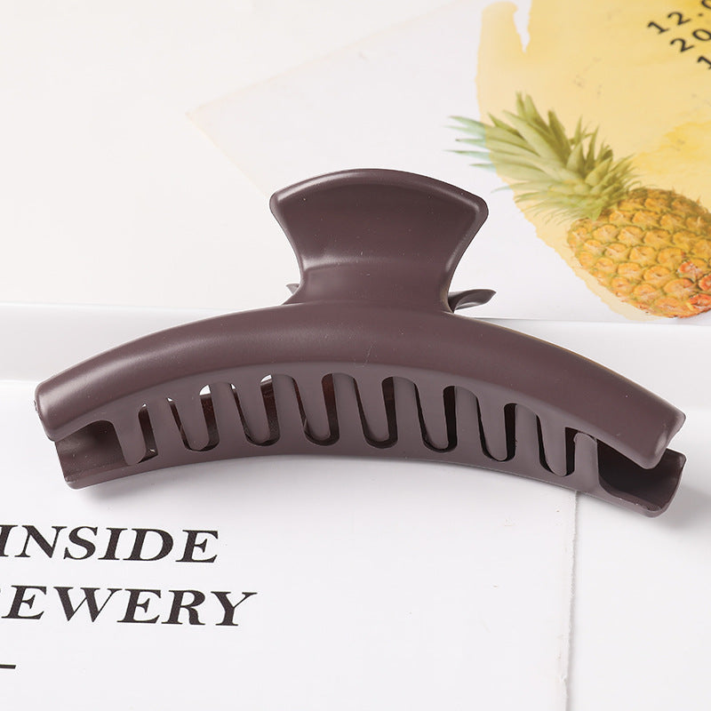 Geometric matte top clip back head catch clip