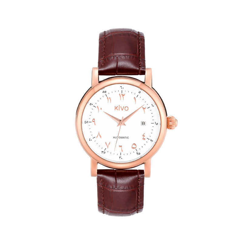 Large dial of mechanical watch