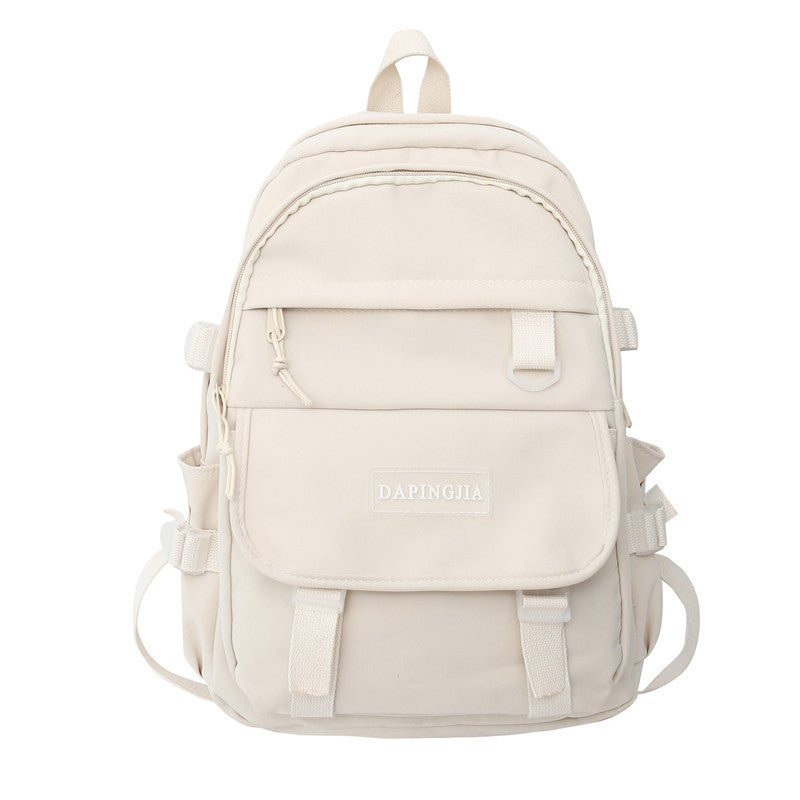 Waterproof White College Backpack