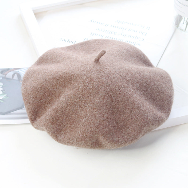 Children's Fashion Retro Warm Painter Woolen Knitted Hat