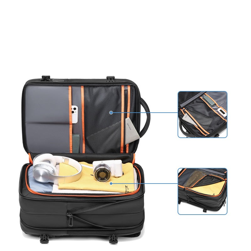 New Men's Backpack With Large Capacity Waterproof Outdoor Travel Bag That Can Be Expanded