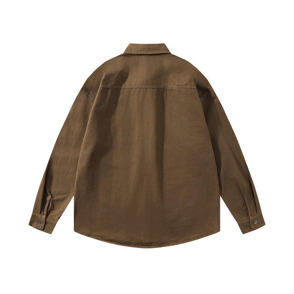 College Style Tie Loose Long Sleeve Shirt Boys