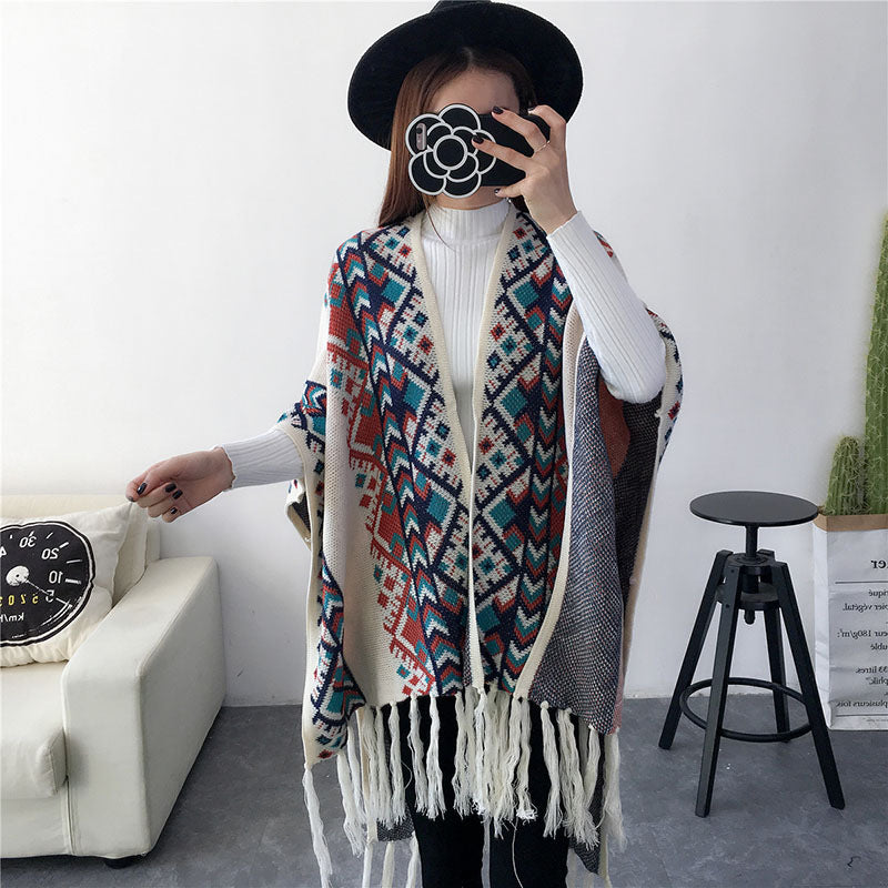 Bohemian National Wind Cloak Cape Coat