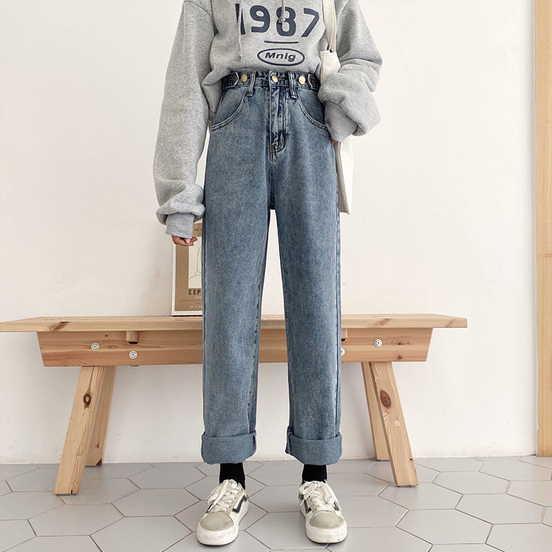 Slim Jeans Til Kvinder Med Lige Ben