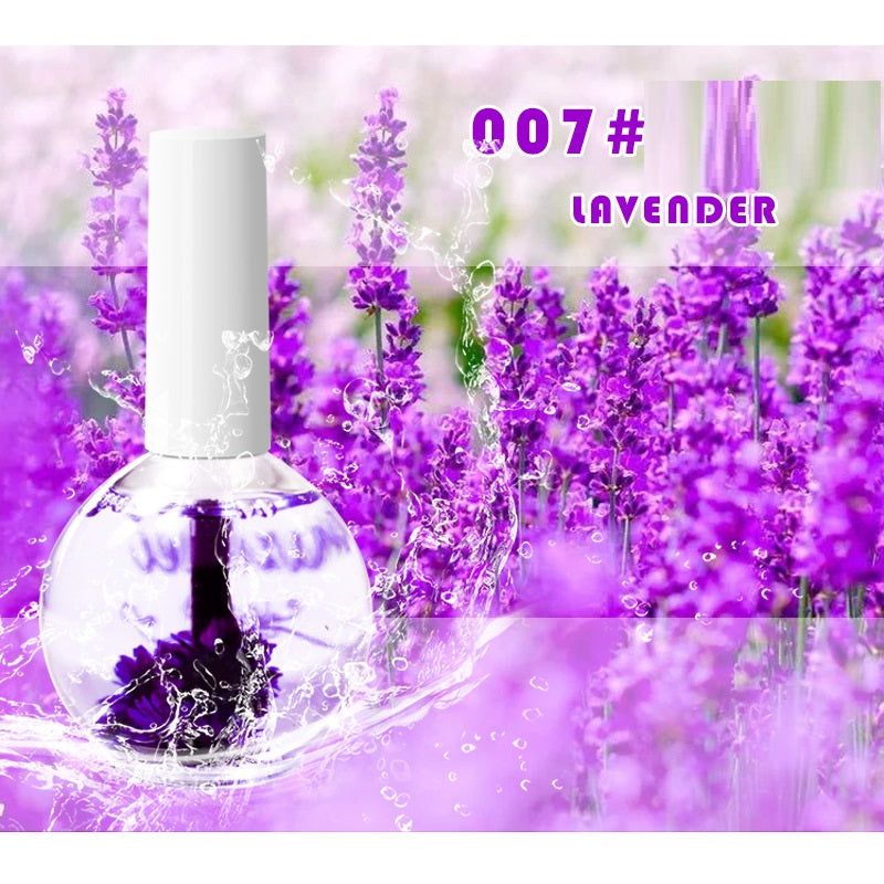 Negleskønhed Tørrede Blomster Næring Neglebehandling Olie Mod Tørre Neglebånd Neglekant Fugtgivende Neglelak Base Coat Naturlig Tørret Blomst Næringsopløsning