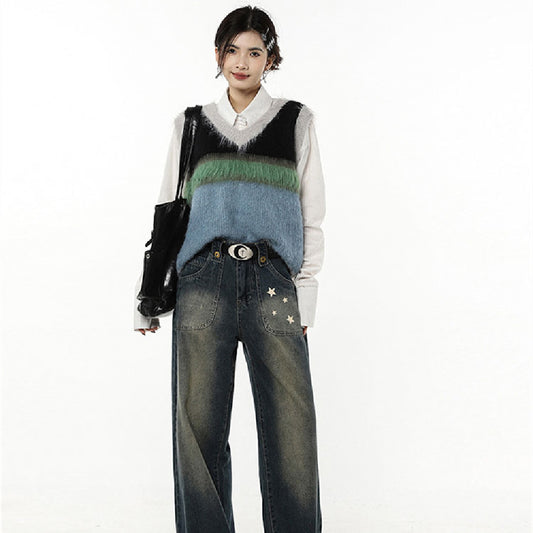 American High Street Design Star Jeans Girl