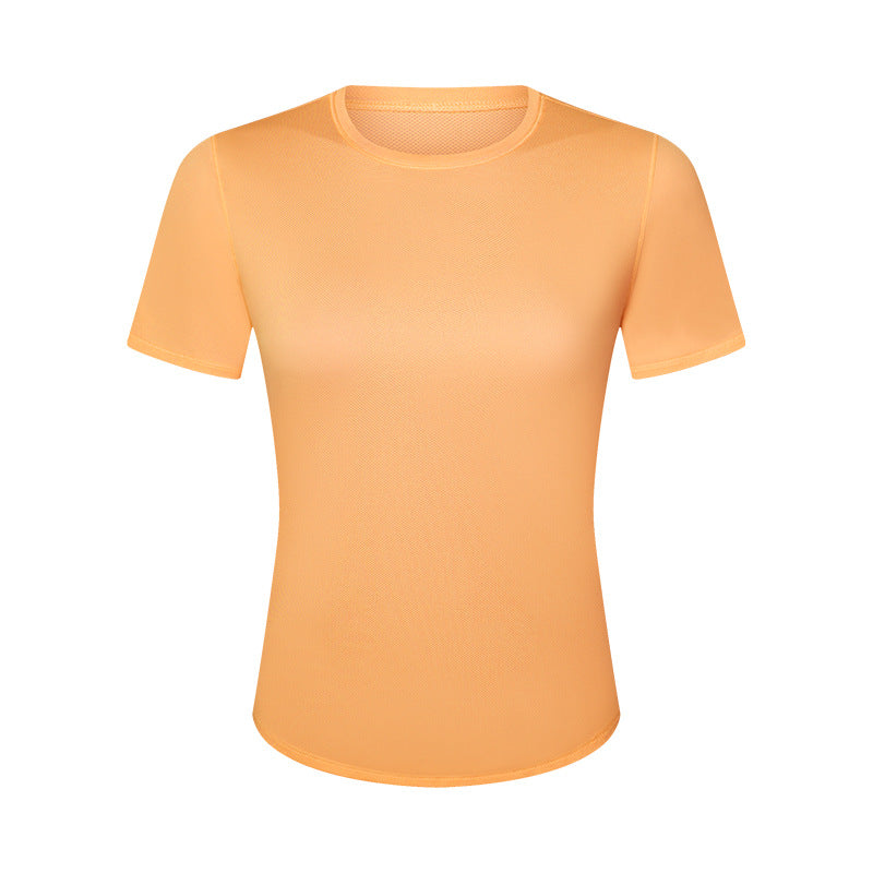 Comfortable Nude Feel Slim Fit Slimming Yoga Running Sports Quick-drying T-shirt