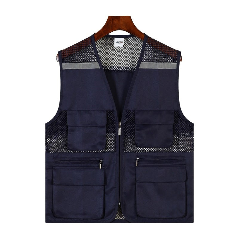 Children's Clothing Multi-pocket Reflective Waistcoat  Adult