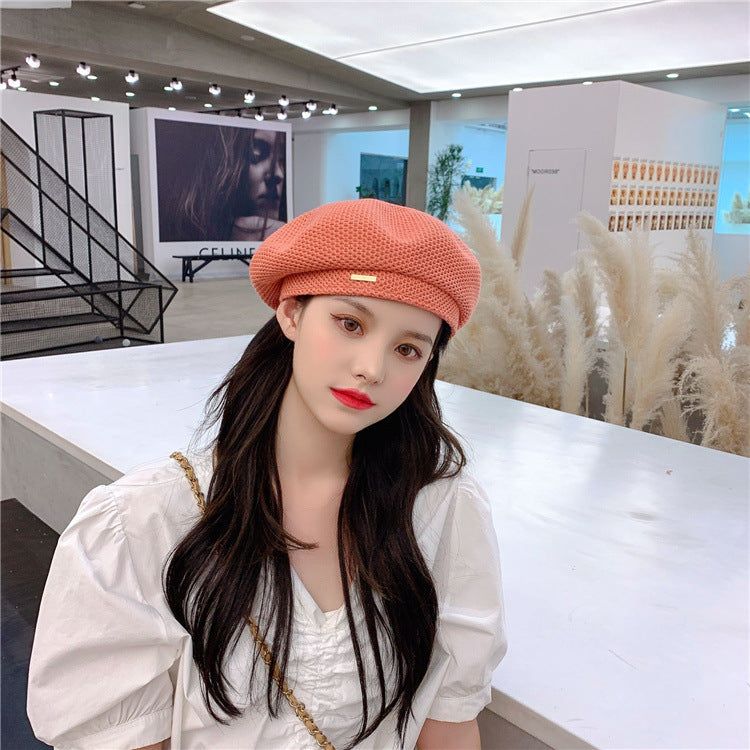 Women's Spring And Summer New Knitted Patch Beret