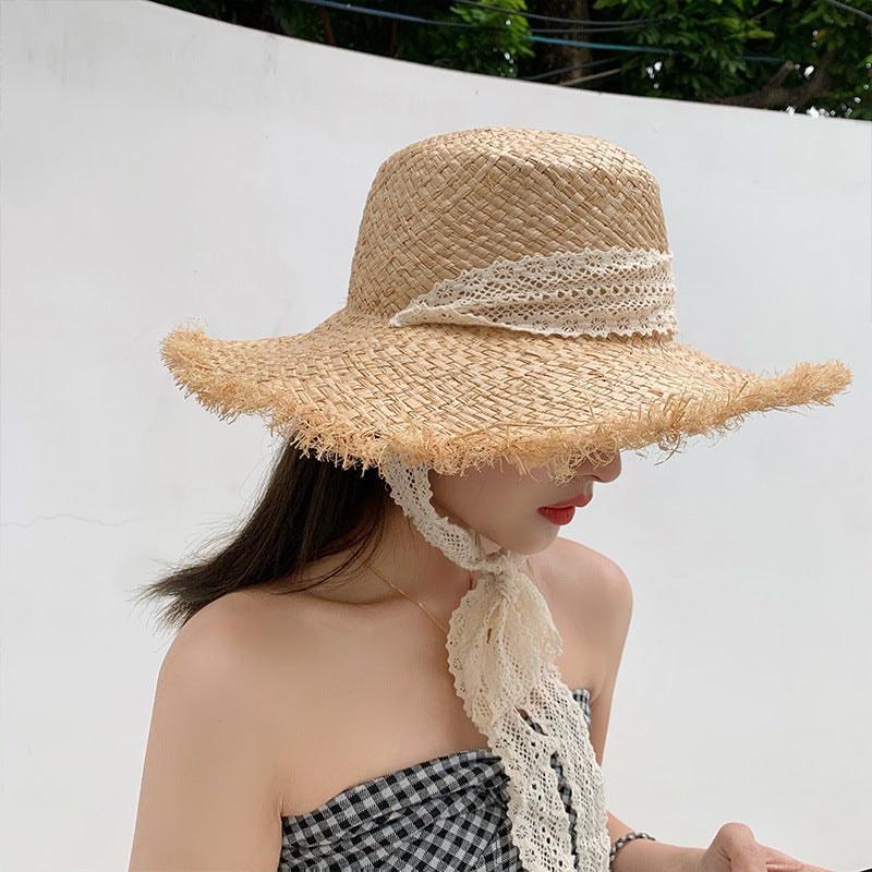 Sun Protection Seaside Beach Lace Sun Hat