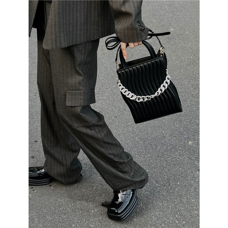New Niche Klein Blue Chain Messenger Bag